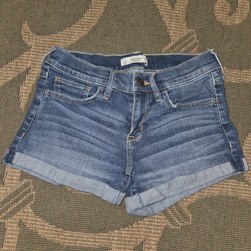 Abercrombie & Fitch Blue Jean Shorts
